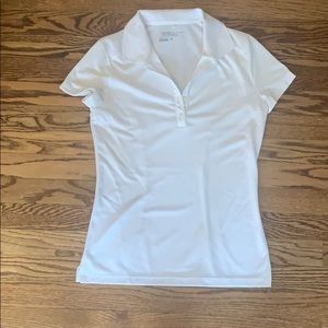 Nike golf dri-fit tour performance white polo